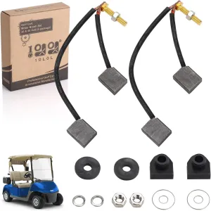 10L0L Golf Cart ADC Motor Brush Kit Fits Club Car & EZGO TXT 1997-2009 Electric Golf Cart with ADC Motor Replaces OEM #73120G25 1021862-01 1021871-01 Hardware Included