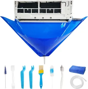 10Pcs Mini Split Cleaning Kit, Minisplit Cleaning Bag Air Conditioner Cleaning Cover for Mini Split Air Conditioners (Large)