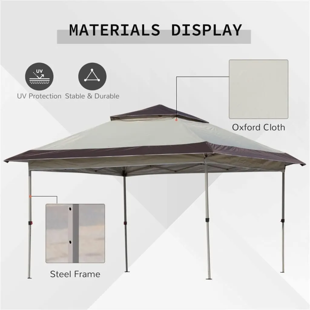 12' X 12' Pops Up Canopy Sun Shade Instant Tent Folding Sidewall Netting,3-Level Adjustable Height and Storage Bag