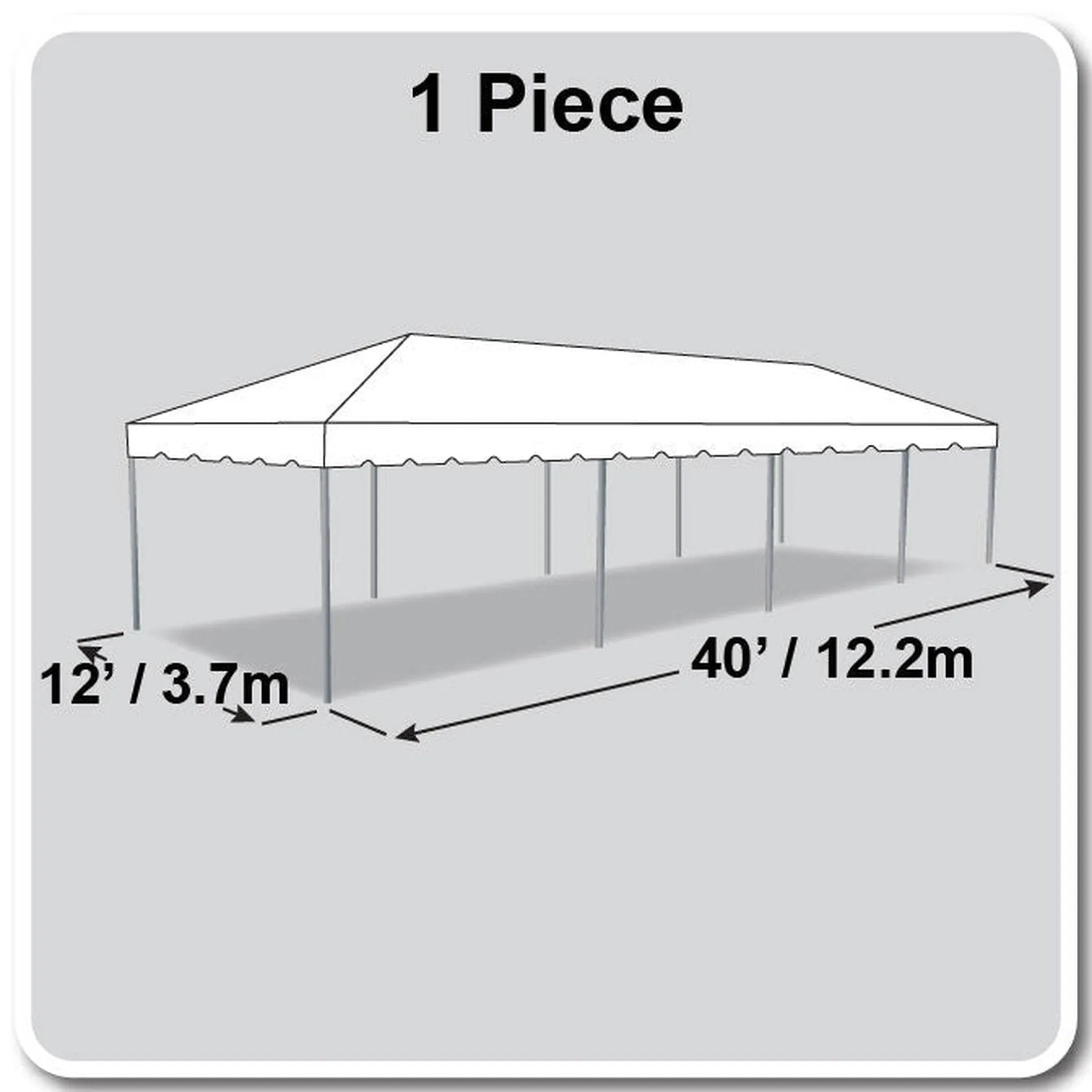 12x40 Classic Series Frame Tent