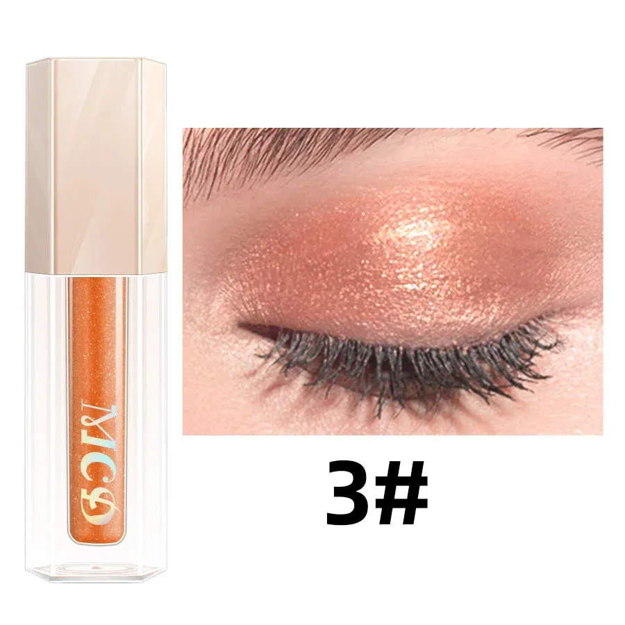 13 Colors Liquid Eyeshadow Stick, Natural Nude Matte Shimmer Glitter Eyeshadow, Waterproof Smokey Beauty Makeup Kit Brown Color