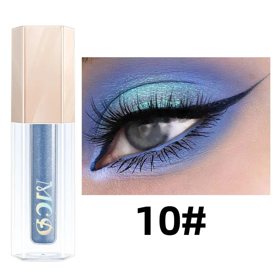 13 Colors Liquid Eyeshadow Stick, Natural Nude Matte Shimmer Glitter Eyeshadow, Waterproof Smokey Beauty Makeup Kit Brown Color