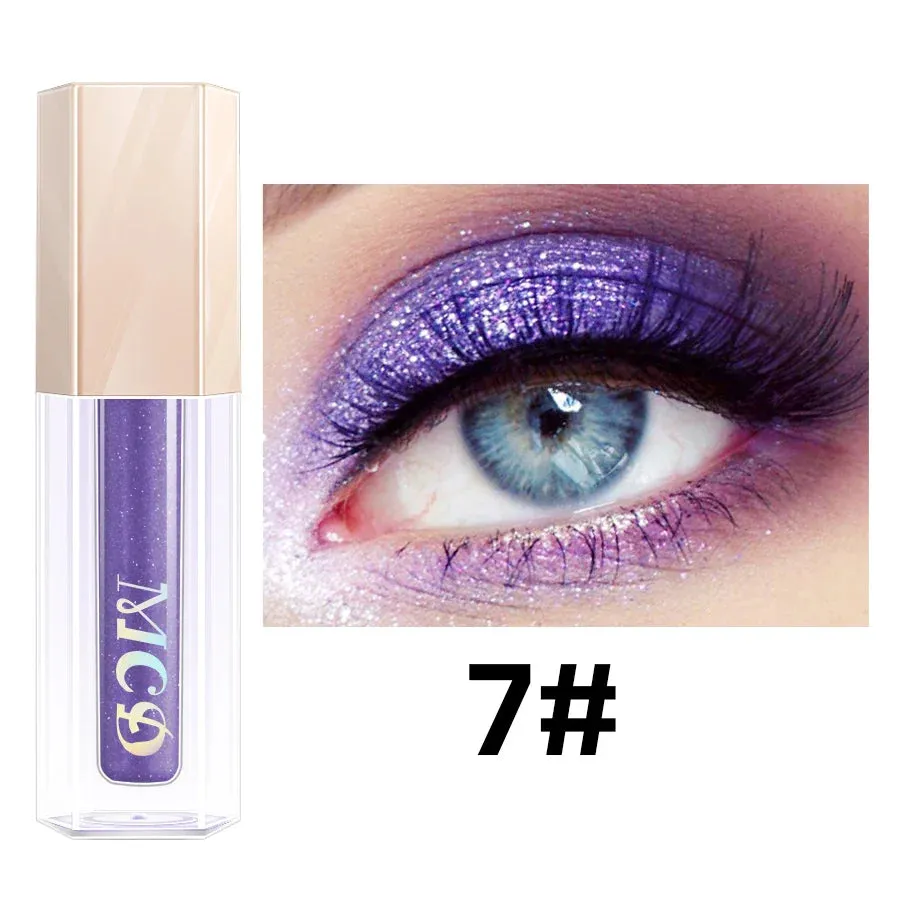 13 Colors Liquid Eyeshadow Stick, Natural Nude Matte Shimmer Glitter Eyeshadow, Waterproof Smokey Beauty Makeup Kit Brown Color