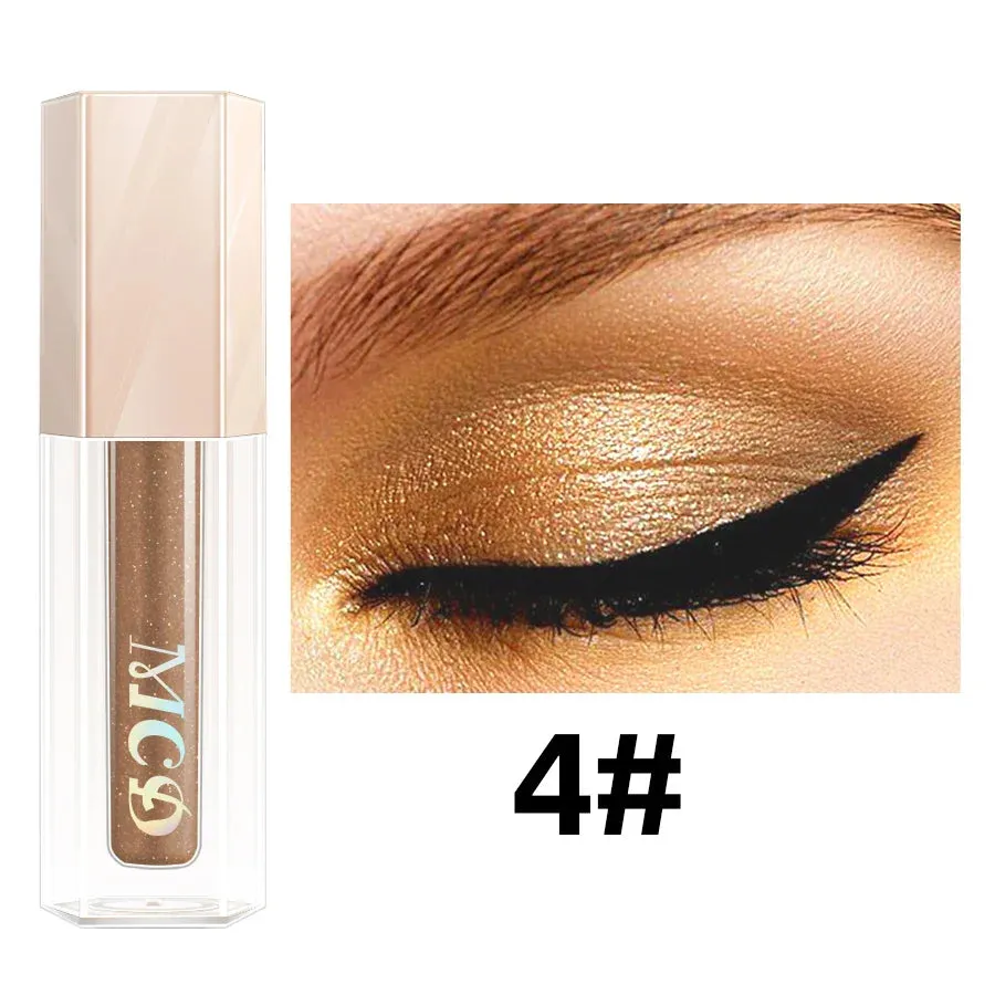 13 Colors Liquid Eyeshadow Stick, Natural Nude Matte Shimmer Glitter Eyeshadow, Waterproof Smokey Beauty Makeup Kit Brown Color