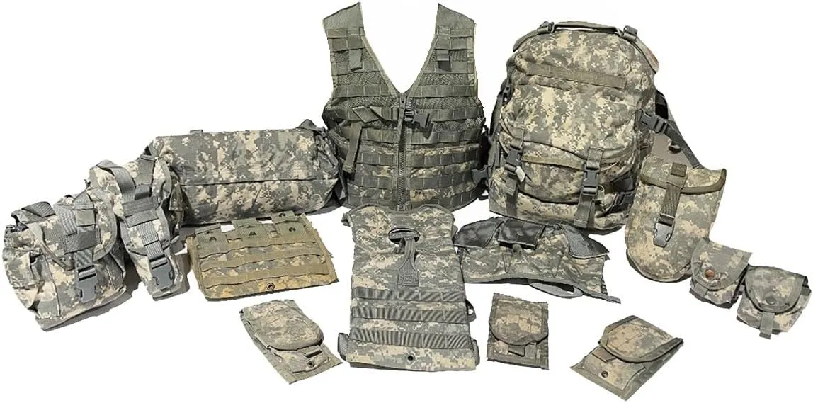 16pc Rifleman Kit MOLLE System ACU Complete Set - Genuine US Military Previously Issued