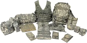 16pc Rifleman Kit MOLLE System ACU Complete Set - Genuine US Military Previously Issued