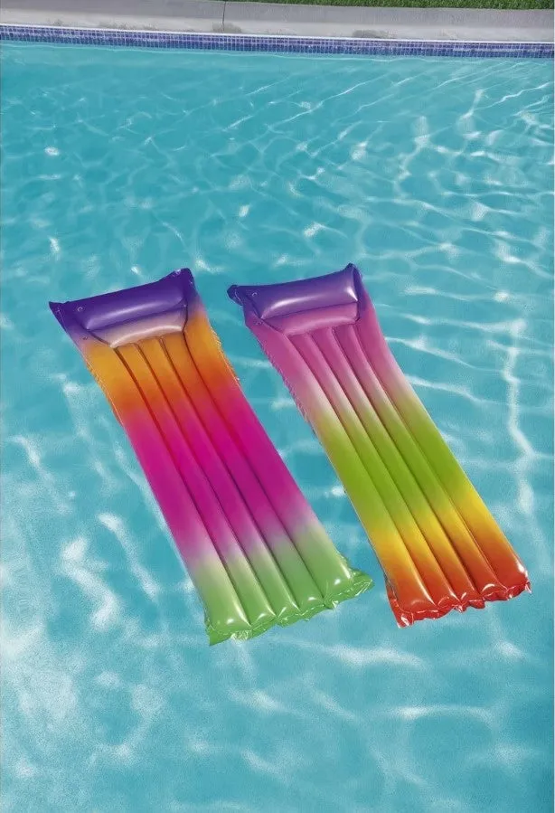 1.7m Inflatable Pool Rainbow Air Mattress / Suitable for Ages 12  Years