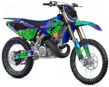 1993-2001 YZ 80 Zany Pink Senge Graphics Complete Kit with Rider I.D. Compatible with Yamaha