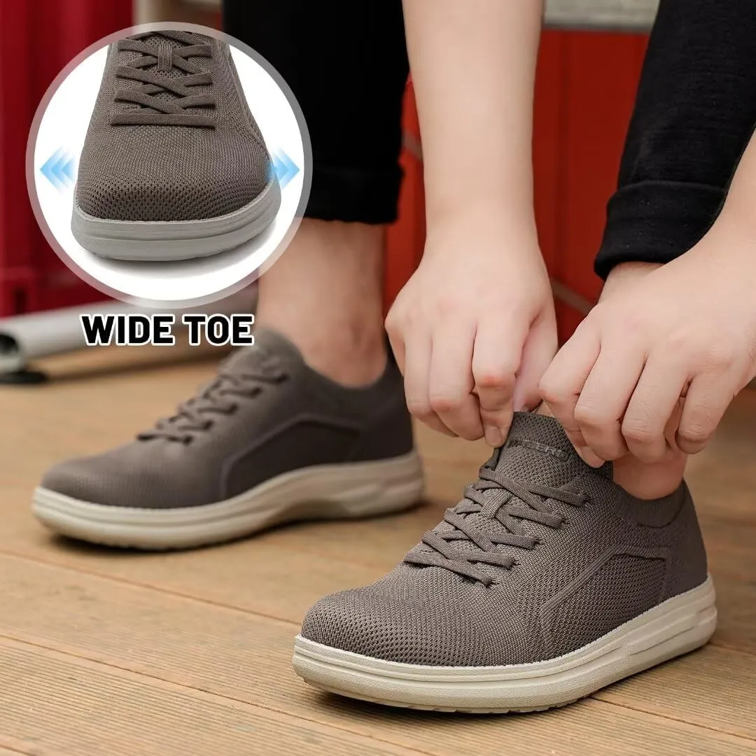 1TAZERO Wide-Shoes for Men - Toe-Box Walking Shoes with Arch Support
