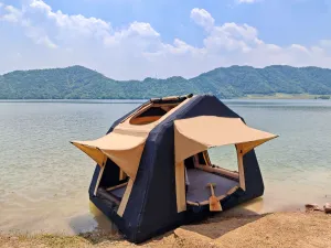 2-3 Roof SUV,Truck( Without Top Tent Invitation-only deal for Foldable Car Camping for Tent Black) Amphibious Style, Ladder, People Outdoor Inflatable camping Two-tone & Quick resolution Khaki Glamping