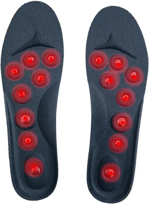 2 Pairs Magnetic Insoles, Acupressure Slimming Insoles, Massaging Therapy Shoe Insert for Men and Women, Relieve Foot Fatigue, Relax Sole Muscles, Against Plantar Fasciitis,S,2 Pairs