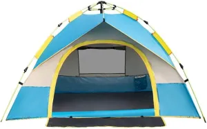 2 Person 1 Room 4 Season Tunnel Tent 20D Silica Gel Outdoor Camping Hiking Climbing Ultralight Large Space Tents