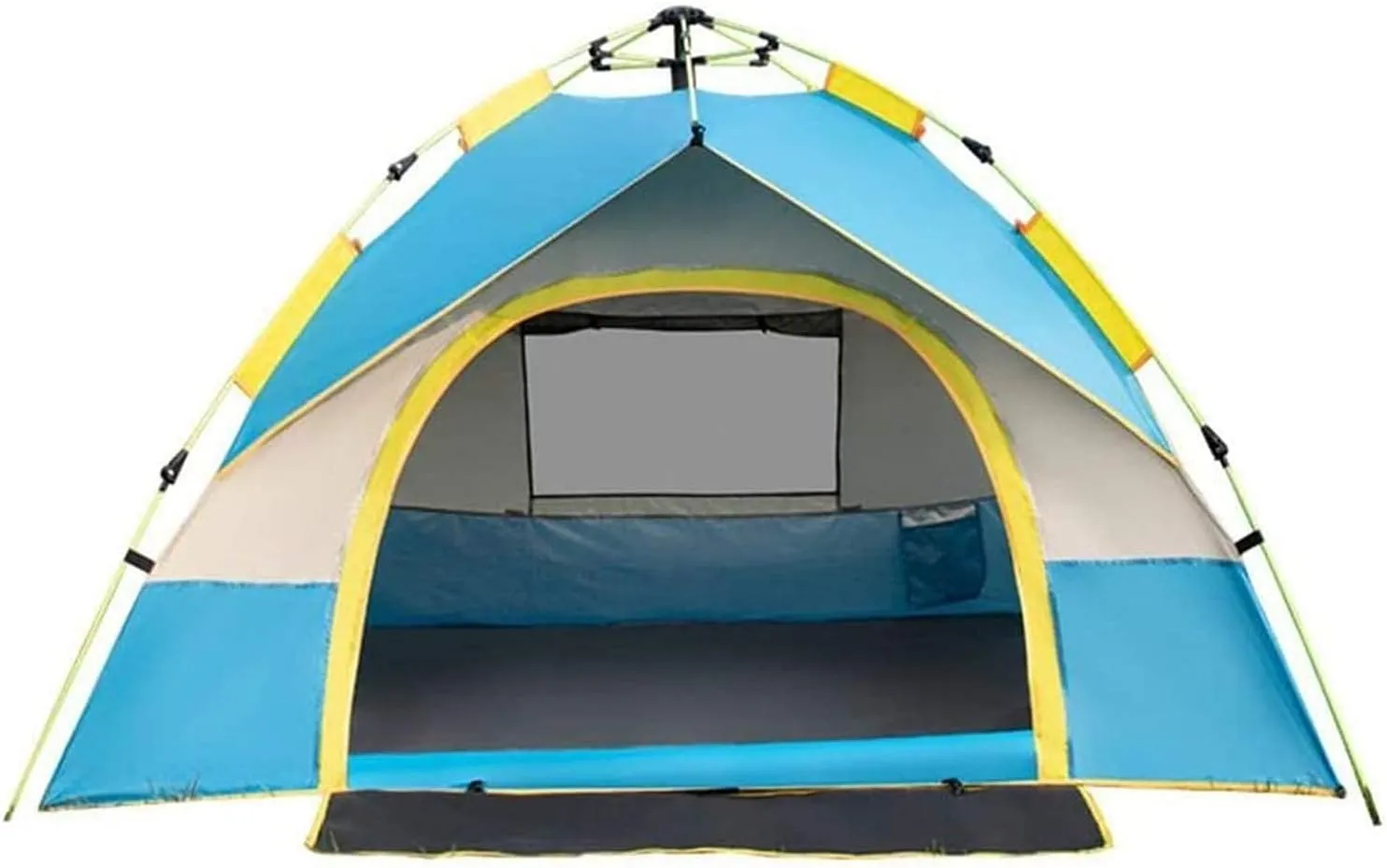 2 Person 1 Room 4 Season Tunnel Tent 20D Silica Gel Outdoor Camping Hiking Climbing Ultralight Large Space Tents