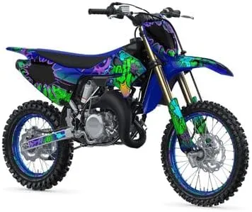 2002-2014 YZ 85 Zany Blue Senge Graphics Complete Kit with Rider I.D. Compatible with Yamaha