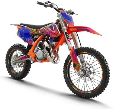 2019-2023 SX 50 Zany Pink Senge Graphics Complete Kit with Rider I.D. Compatible with KTM