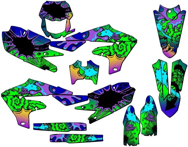 2020-2024 WR 250 F Zany Blue Senge Graphics Complete Kit Compatible with Yamaha