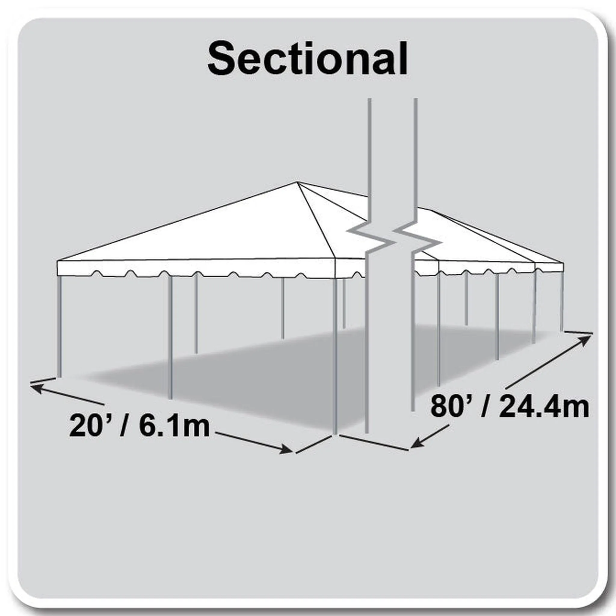 20x80 Classic Series Frame Tent