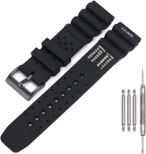22mm Silicone Watch Band Compatible with Citizen smart gen2 diver DAL1BP Men's Sport Waterproof Dive Strap Bracelet Watch Accessories