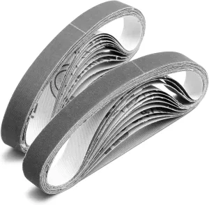 24 Pcs 1/2" x 12" Knife Sharpening Replacement Belts 1000 Fine Grit for Official Work Sharp Knife & Tool Sharpener (WSKTS & WSKTS-KT/Mk.1 & Mk.2)