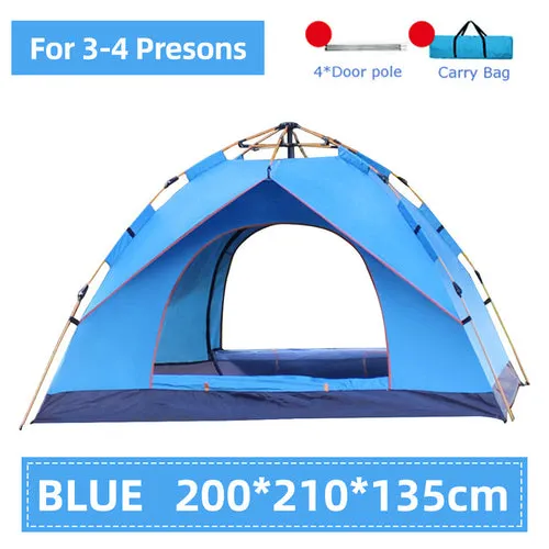 3 4 Person Automatic Pop Up Tent