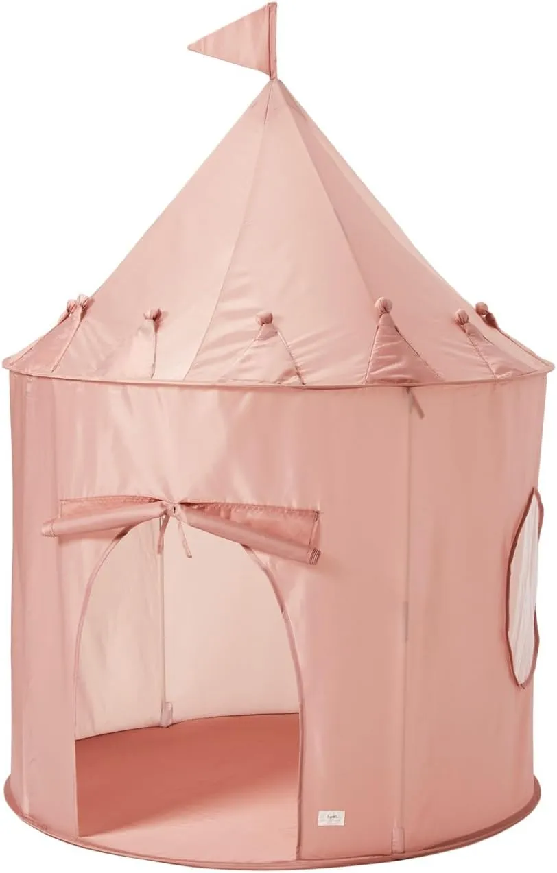 3 Sprouts Kids Play Tent - Sustainable Recycled Fabric – Fun Spacious Childs Playhouse for Indoor Games for Boys & Girls - Durable Fort Pop Up House for Toddlers & Children Age 3-10 - Pink