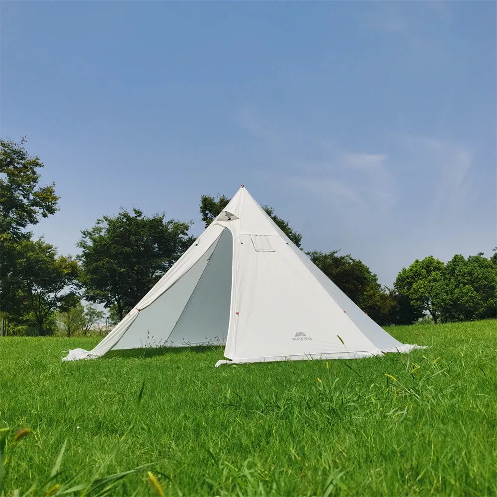 4-6 People Tipi Hot Tent with Stove Jack 400PRO Camping Pyramid Teepee Tent for Camping Backpacking Hiking