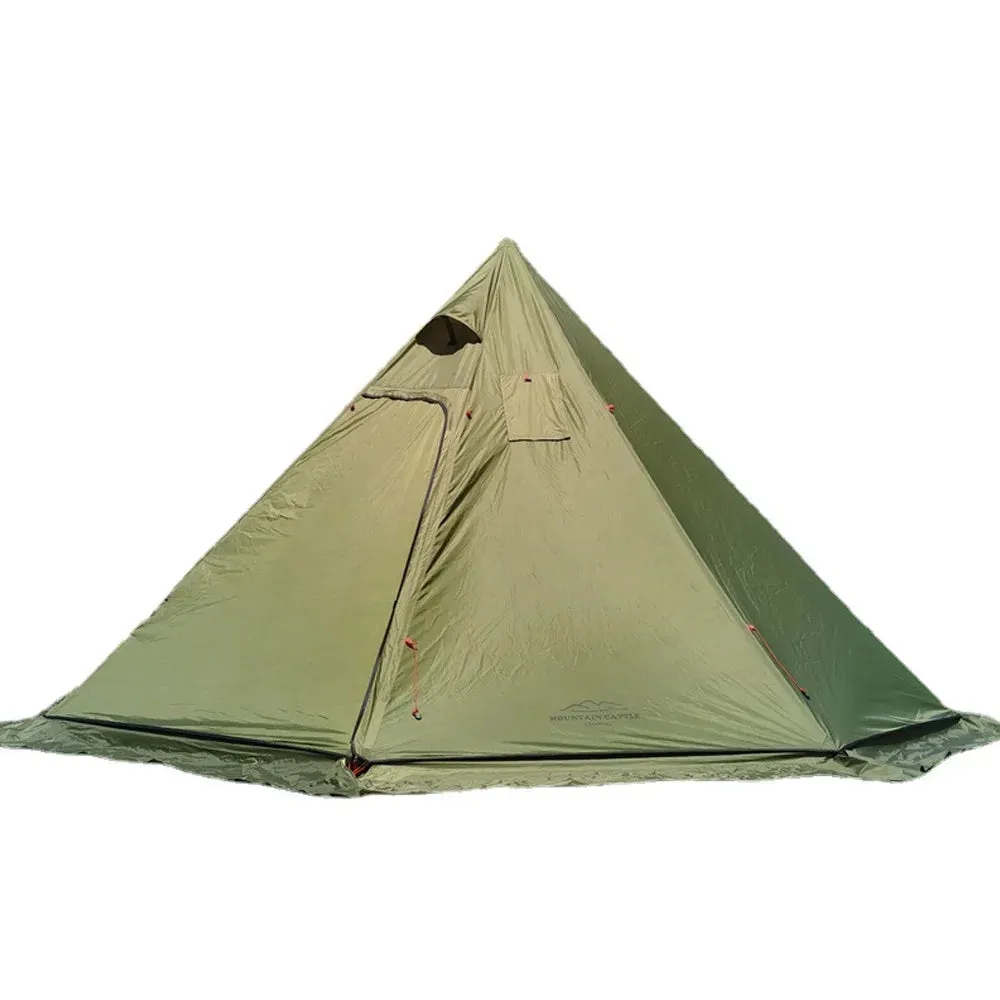 4-6 People Tipi Hot Tent with Stove Jack 400PRO Camping Pyramid Teepee Tent for Camping Backpacking Hiking