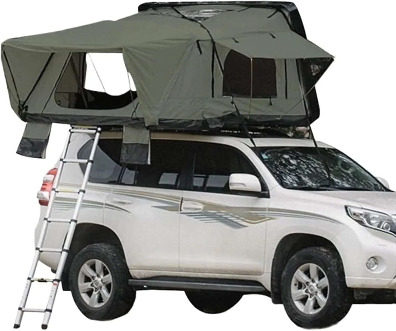 4 Person Roof Top Tent Car Rooftop Tent ABS Hard Shell Top Roof Tent for 4X4 Camping(Style 02)
