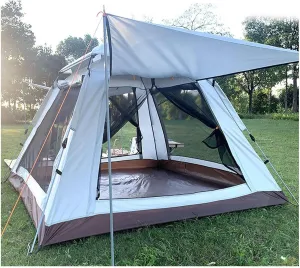 4-Person Waterproof pop-up Tent, Easy to Set up, Ventilated, Lightweight, Blackout Design, Suitable for Outdoor Adventures