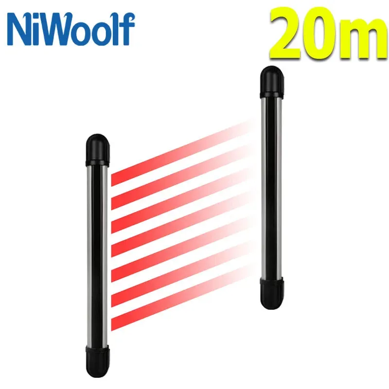 433MHz Wireless & Wired Beam Detector Outdoor Waterproof And Lightning Protection For Home Burglar Alarm System