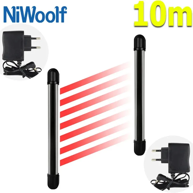 433MHz Wireless & Wired Beam Detector Outdoor Waterproof And Lightning Protection For Home Burglar Alarm System