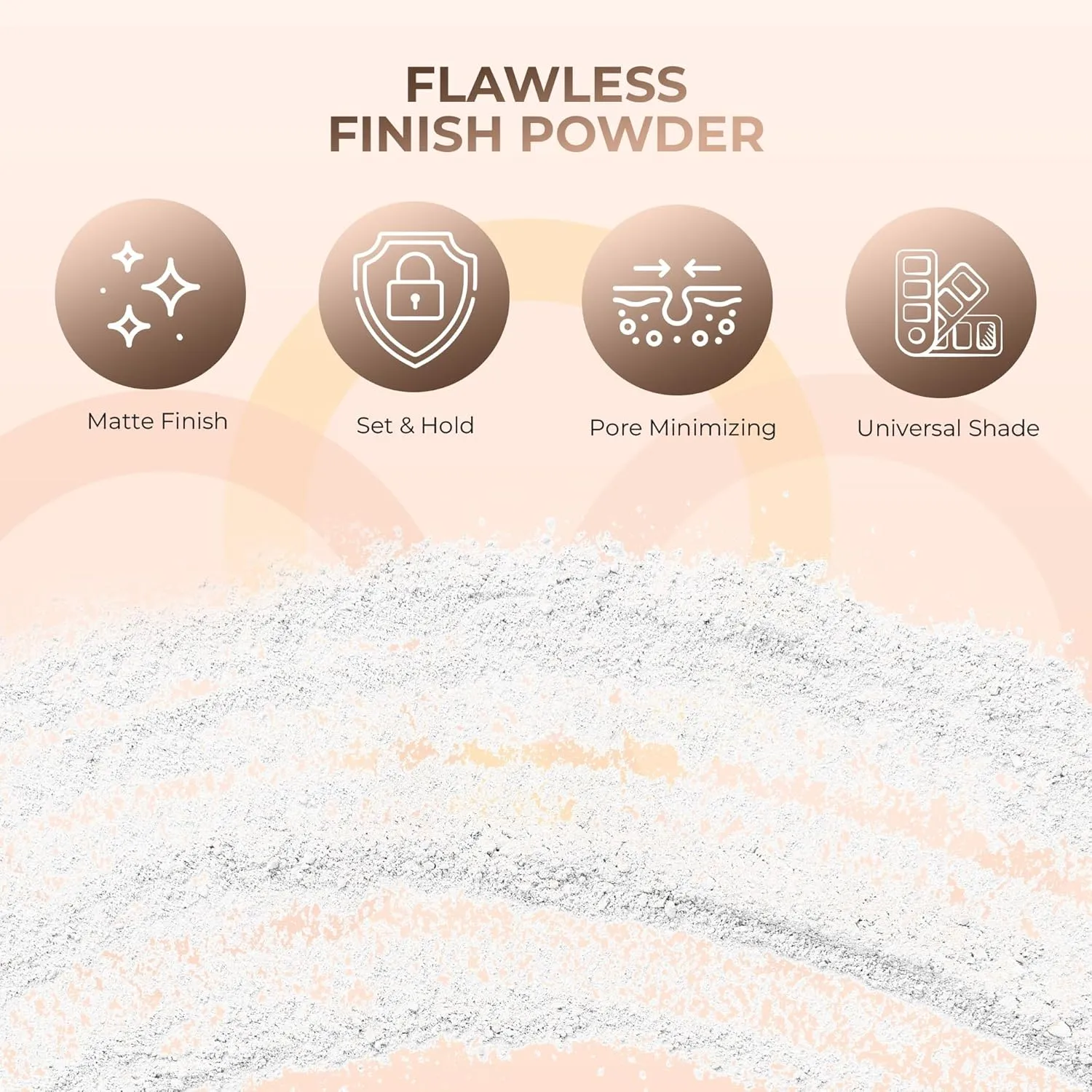 4pc Full Size Kit (Light) Mineral Makeup Matte Translucent Loose Foundation   Kabuki Brush   Concealer   Finishing Setting Powder   Bare Face Full Coverage SPF 30 All Skin Types Waterproof