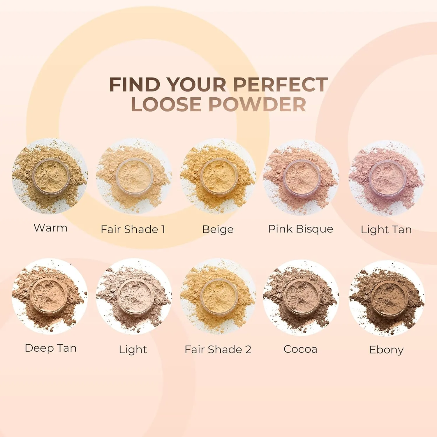 4pc Full Size Kit (Light) Mineral Makeup Matte Translucent Loose Foundation   Kabuki Brush   Concealer   Finishing Setting Powder   Bare Face Full Coverage SPF 30 All Skin Types Waterproof