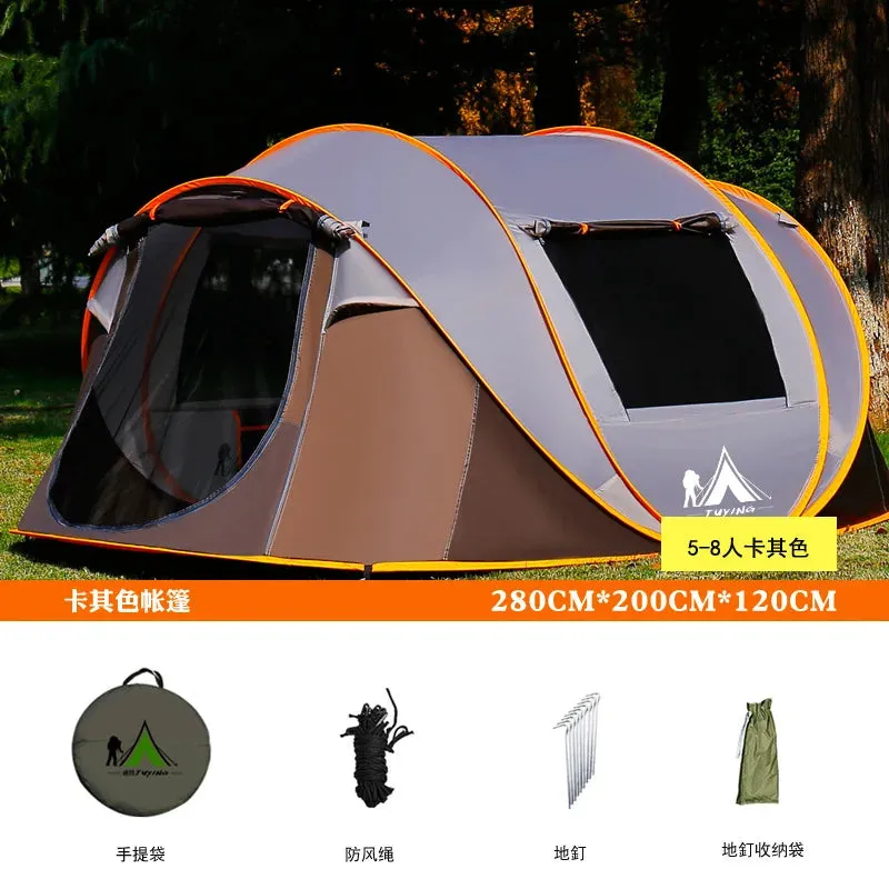 5-8 Person Automatic Speed-Opening Beach Camping Tent