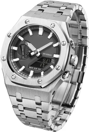 5rd GA-B2100 MOD Kit For GA2100 GA-2110 Metal Watch Case Watchband 316 Stainless Steel Modified Accessories Bezel Bracelet Strap With Bottom Cover