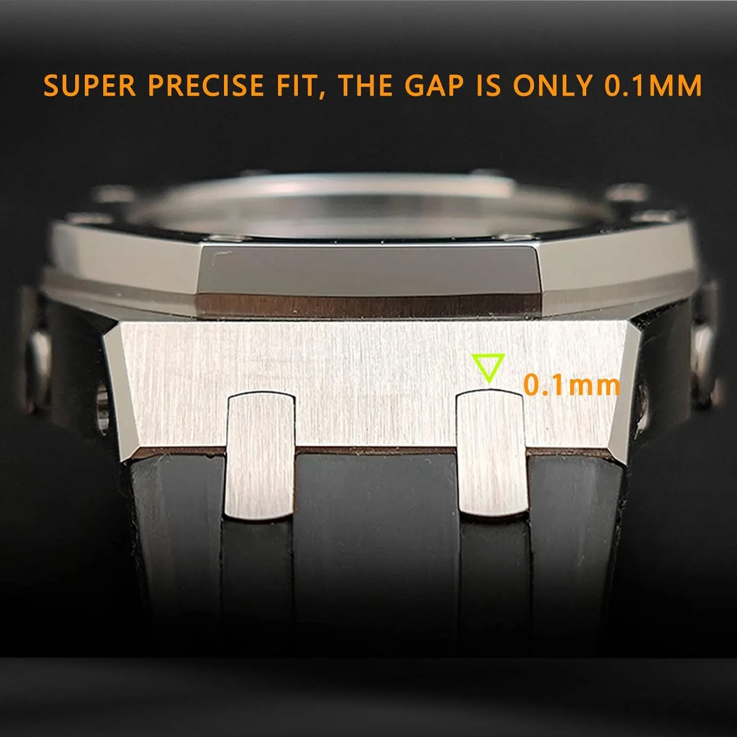 5rd GA2100 Mod Kit Silicone Watch Band Strap Metal Bezel Models For GA2100/GA2110, Men's Watch Modding Replacement Accessories Set, Case Bracelet Band With Tools