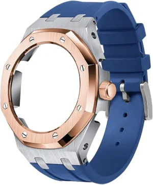 5rd GA2100 Mod Kit Silicone Watch Band Strap Metal Bezel Models For GA2100/GA2110, Men's Watch Modding Replacement Accessories Set, Case Bracelet Band With Tools