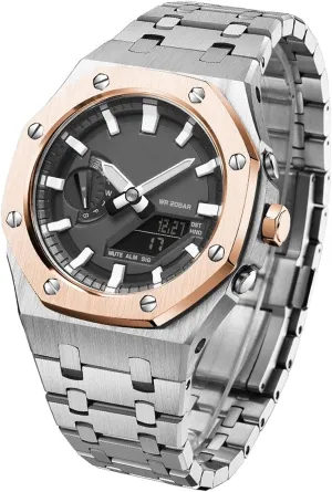 5rd With Bottom Cover MOD Kit For GA2110SU-1A Metal Watch Case Watchband 316 Stainless Steel Modified Accessories Bezel Bracelet Strap