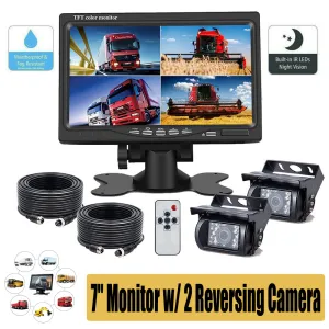 7'' Waterproof Monitor Reversing  Kit For Truck Caravan-NT_Rural