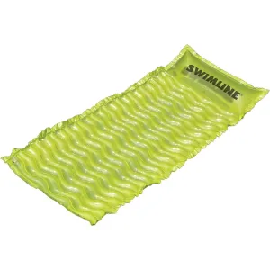 72" Inflatable Lime Green Bubble Swirled Swimming Pool Air Mattress
