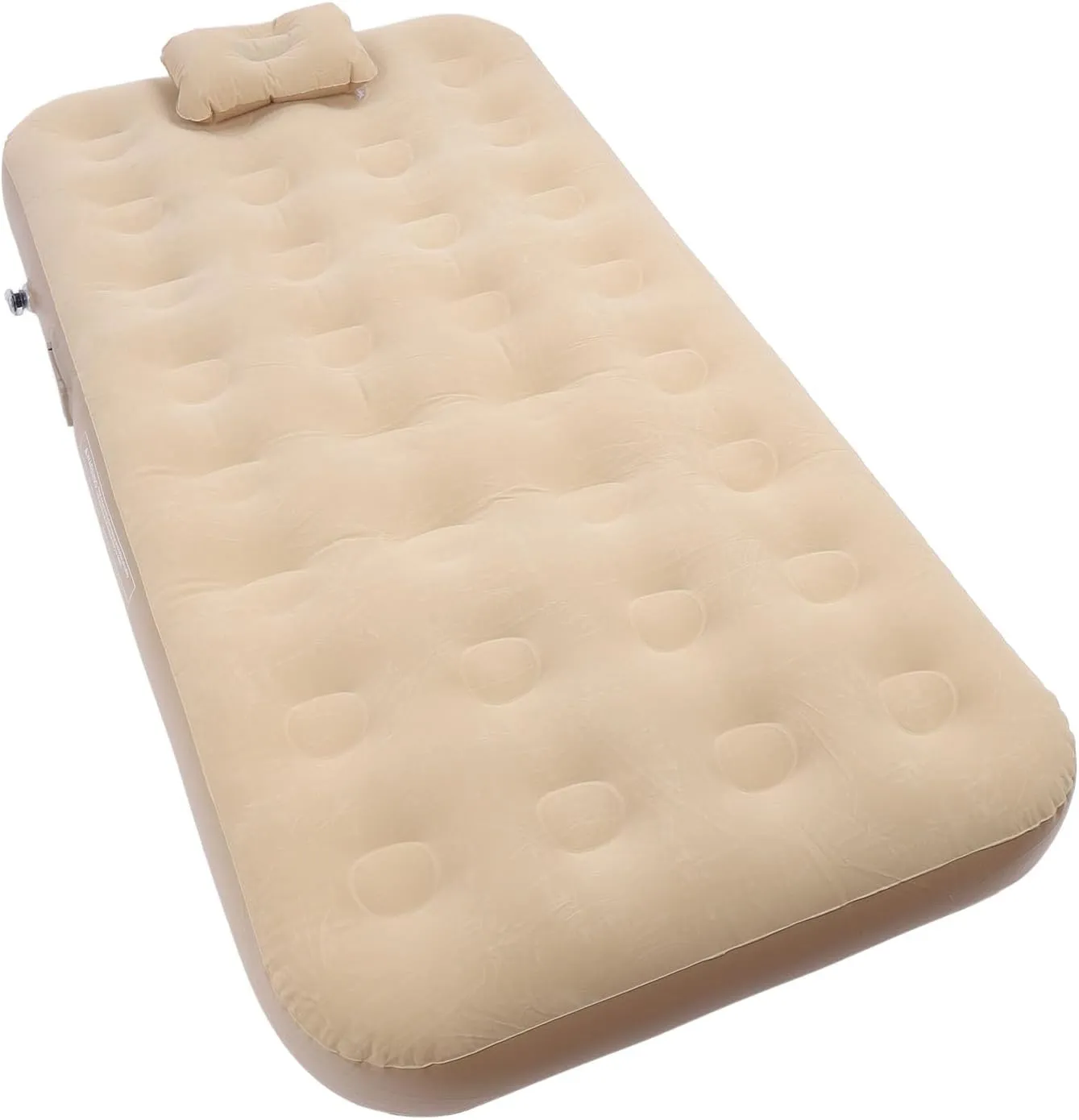 74.8in Self Inflating Air Mattress, Blow Up Mattress Inflatable Sleeping Mat with Built in Pump Soft Flocking Layer 190CM for Camping Home Travel Guests