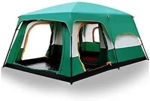 8-12 Person Large Camping Tent with Two Bedrooms & Living Room – Waterproof, Four-Season, Ultra-Spacious Family Tent