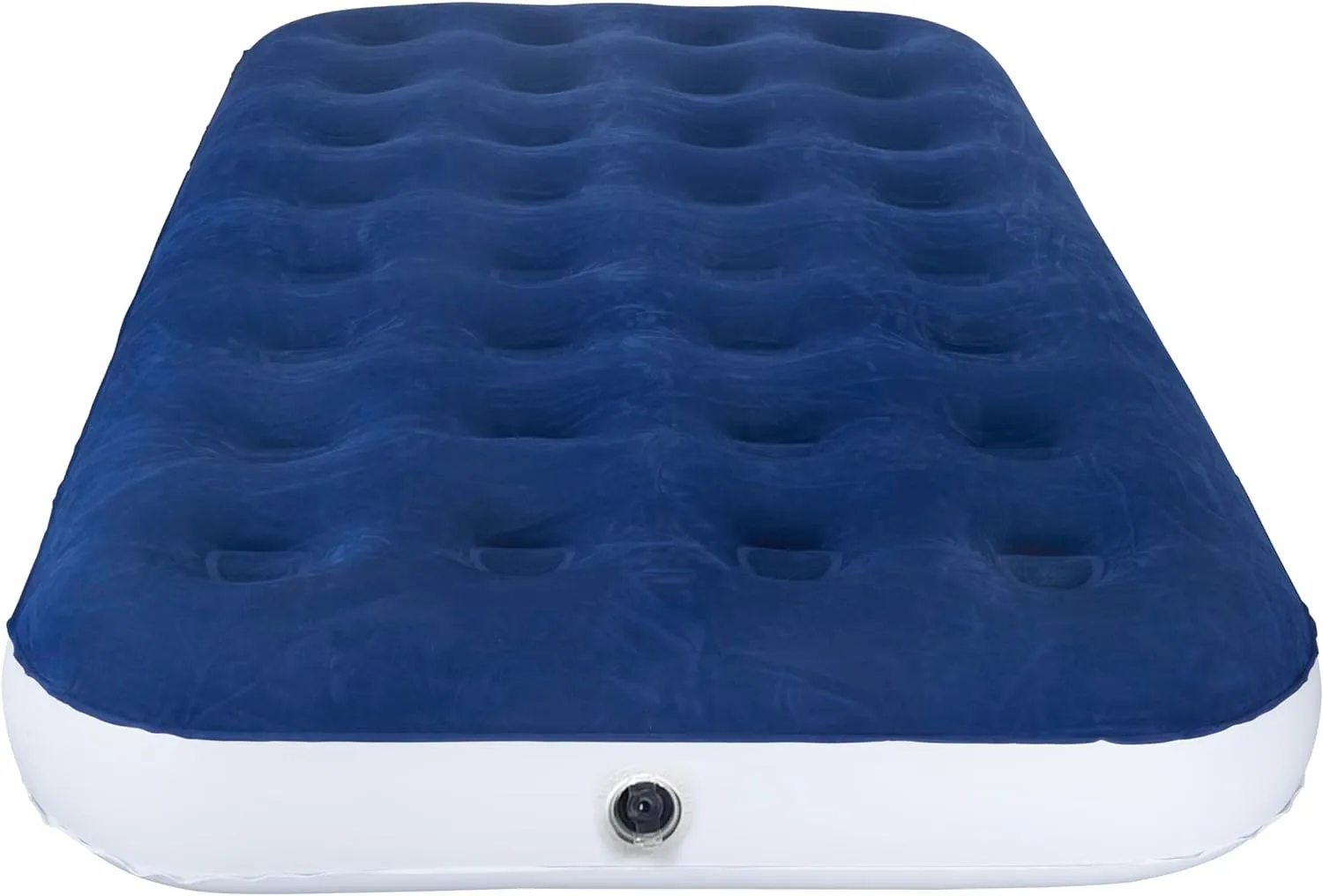 9-Inch Durable Luxury Inflatable Air Mattress with Comfort Coil Technology and High Capacity Pump, Good for Camping, Home and Portable Travel, Blue, Twin