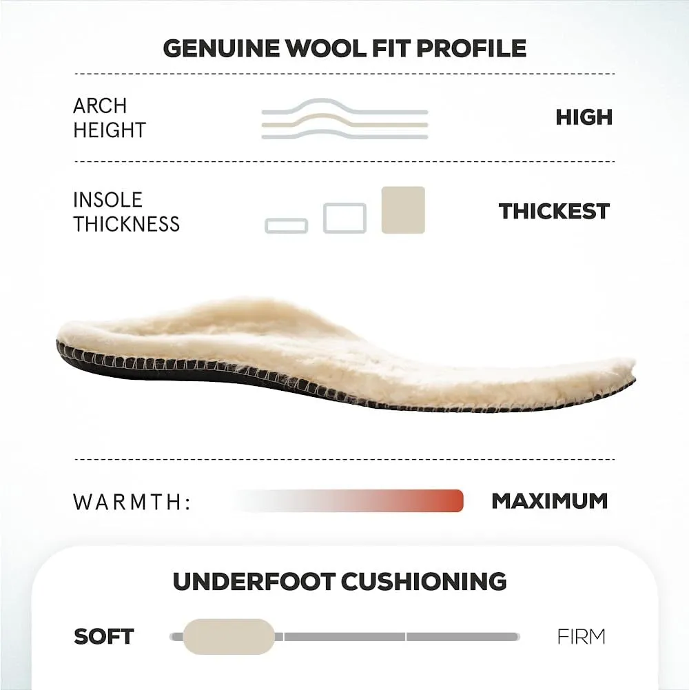 ABEO Genuine Wool Orthotic Metatarsal Insoles | Boot Insoles for Women | Winter Warm Orthotic Insoles | Cozy Fall Insoles Tan 7