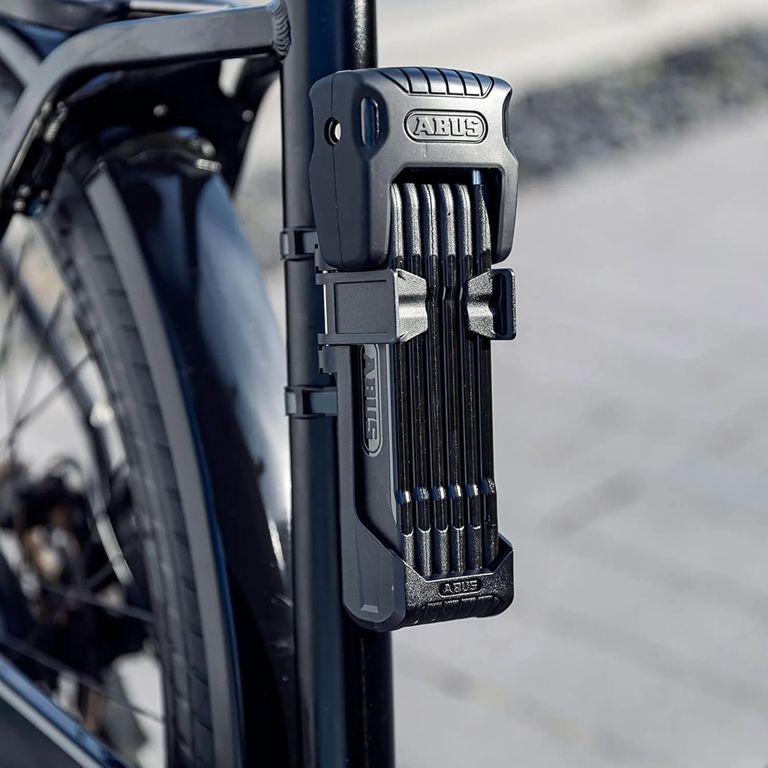ABUS Bordo Granit 6500K Folding Lock with SH Lock Holder - Bike Lock with XPlus Cylinder for high Tamper Protection - Security Level 15 - Length 90 cm