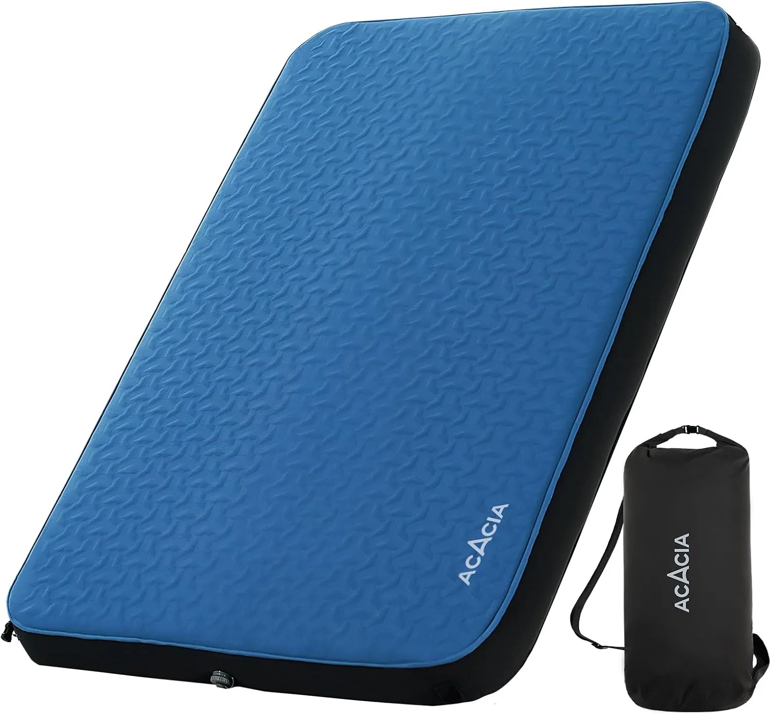 ACACIA 4.3" Thick Self Inflating Sleeping Pad with Foam | Innovative Y-Shaped Telescopic Structure | Ultraportable Camping Mattress | Outdoor Compact Air Mat for Tent Car |