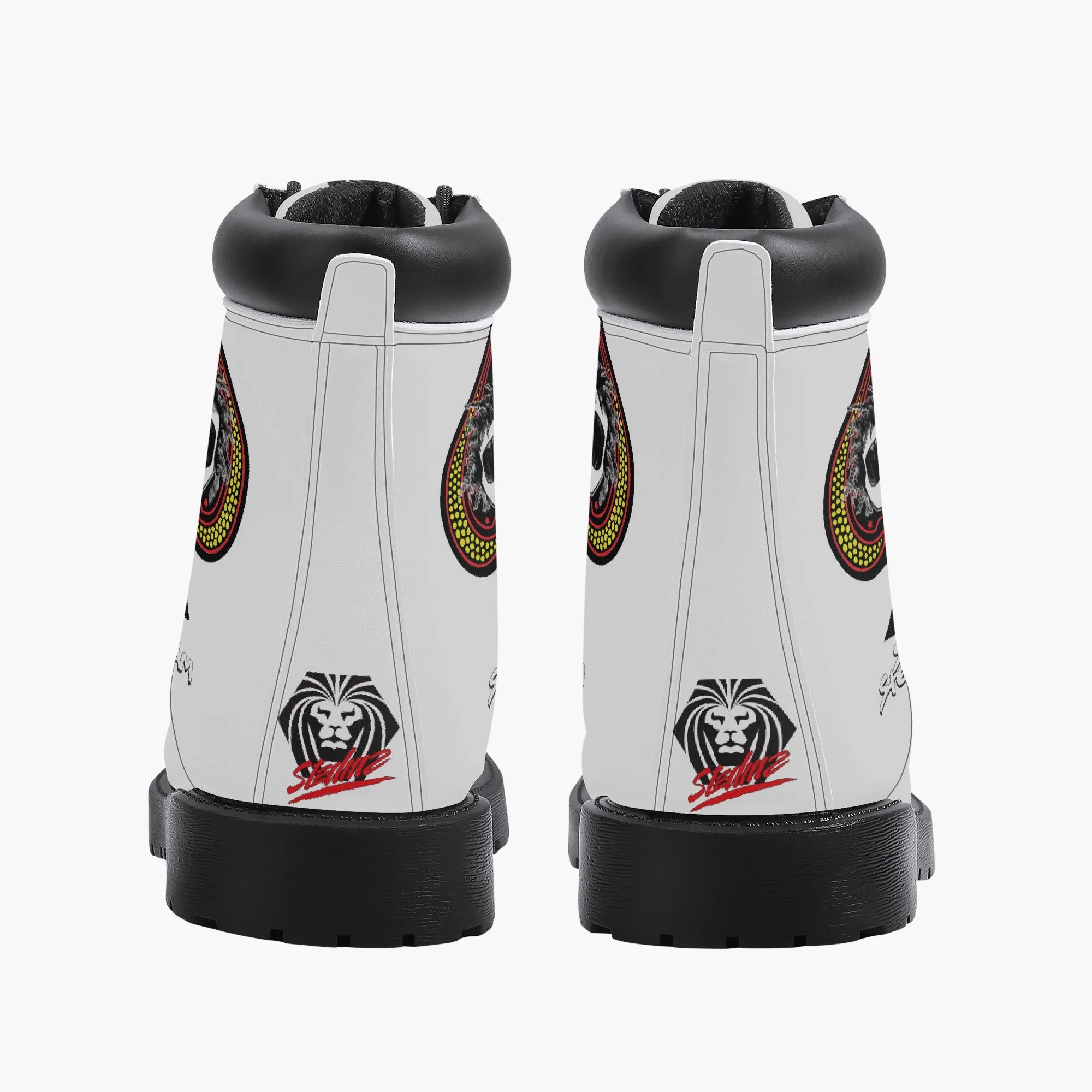 Ace of Spade Leather Boots