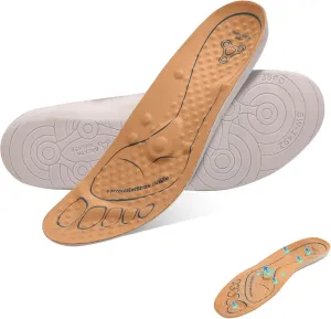 Acupressure Insoles for Women Men - Magnetic Massage Insoles,Soft Shoe Inserts with Arch Support,300  Pressure Points for All-Day Standing & Foot Fatigue Relief（High Elasticity,US 9）