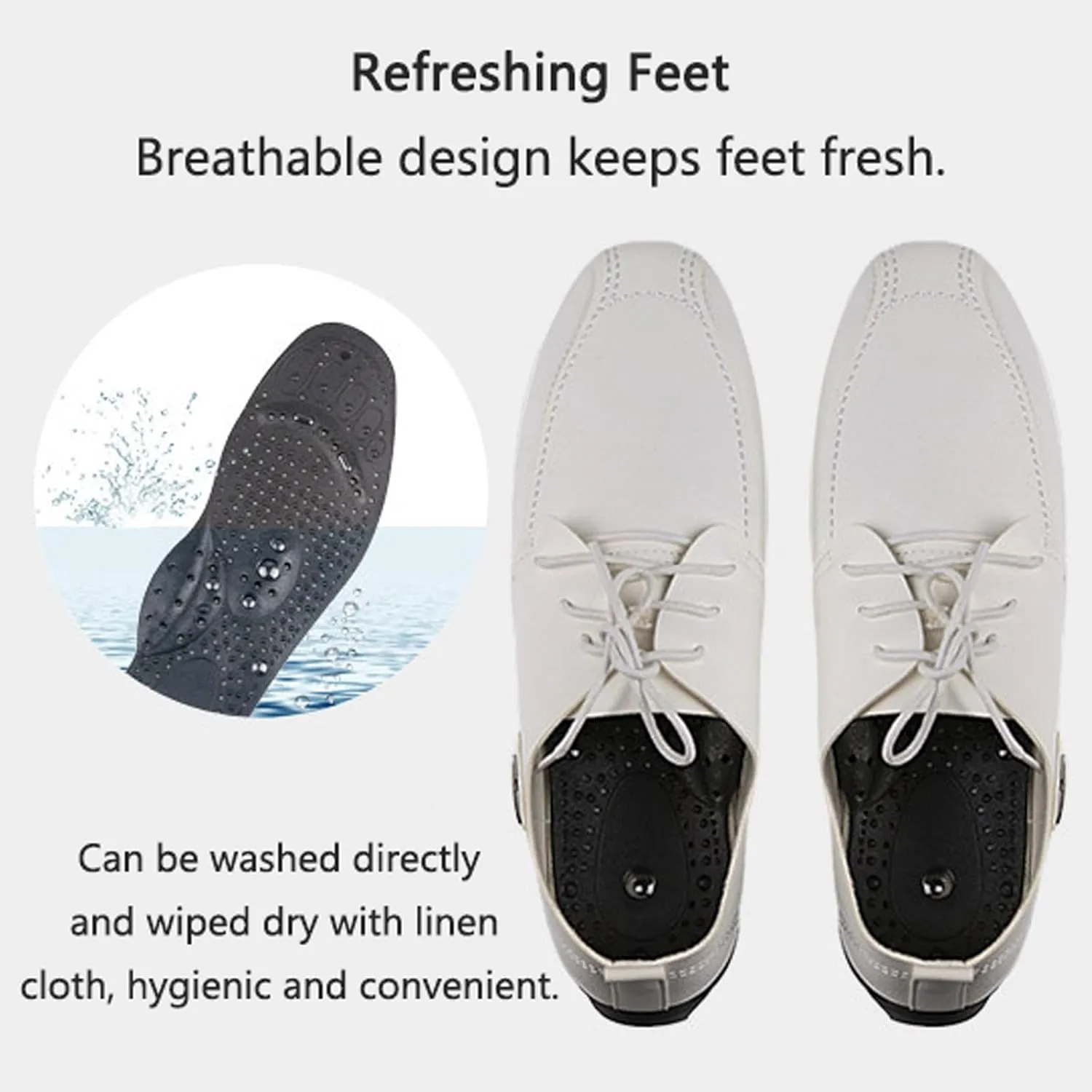 Acupressure Magnetic Insoles Massage Insoles Pressure Point Reflexology Insolet Acupuncture Insoles Cushion Body Detox Slimming Magnetic Arch Support Shoes Soles,L, Blue
