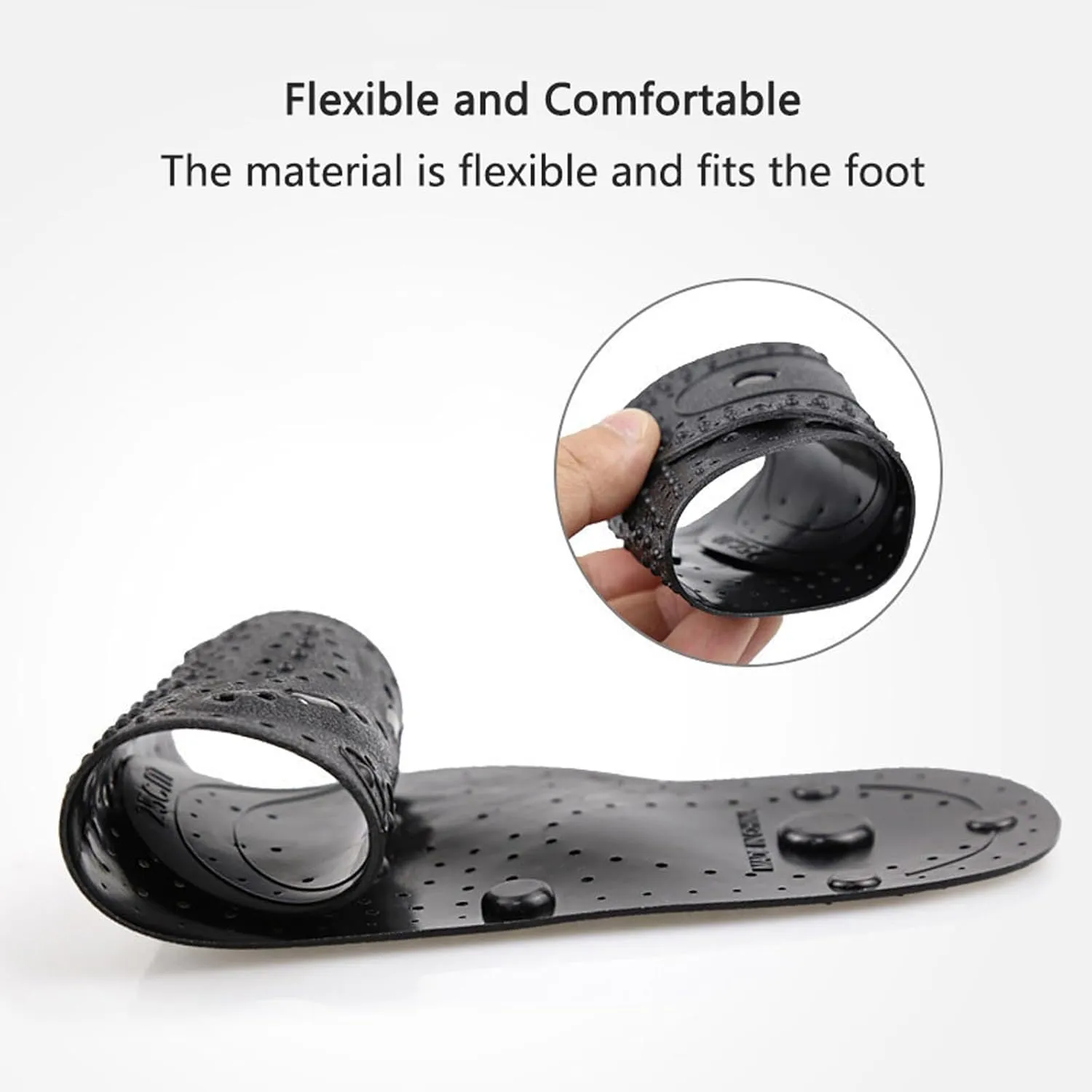 Acupressure Magnetic Insoles Massage Insoles Pressure Point Reflexology Insolet Acupuncture Insoles Cushion Body Detox Slimming Magnetic Arch Support Shoes Soles,L, Blue